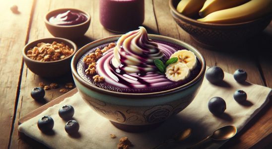 Açaí Tradicional com Xarope de Guaraná.